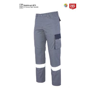 Myform 02141 Pantolon Palmira Plus Gri / Lacivert