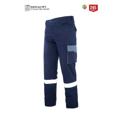 Myform 02141 Pantolon Palmira Plus Lacivert / Gri