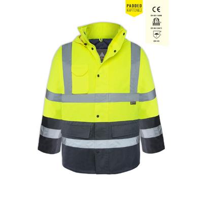 Myform Jacket Olympus Essentıal Hı-Vıs Two Tone Lıned Sarı/Lacivert 04122