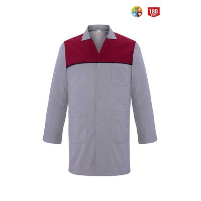 Myform İş Önlüğü Erkek Robalı Gri/Bordo 06107