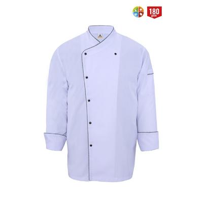 Myform Aşçı Ceketi Mono Beyaz/Pötikare 07105