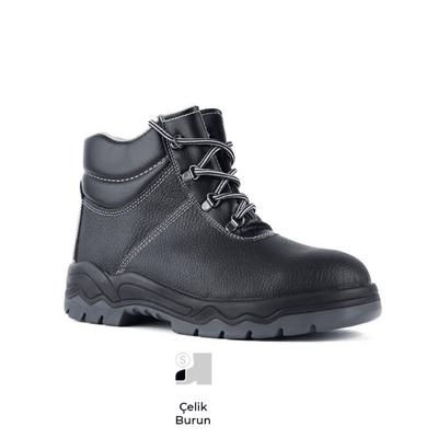 Mekap 072 R S1 Deri Çelik Burunlu Bağcıklı İş Botu
